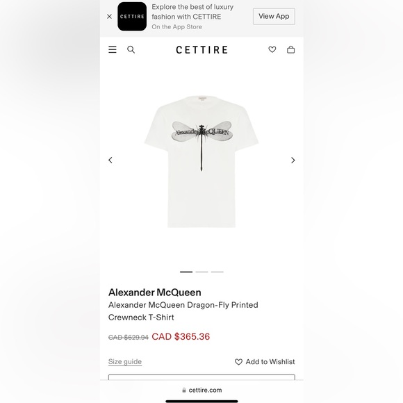 Alexander McQueen t-shirt small size - Picture 3 of 8